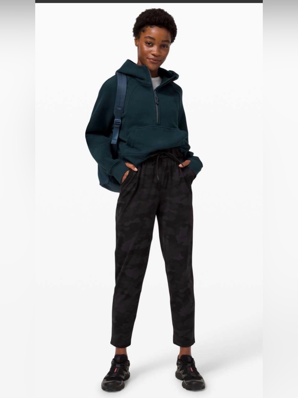 Lululemon Keep Moving Pant 7/8 High-Rise Heritage 365 Camo Deep Coal Multi Size